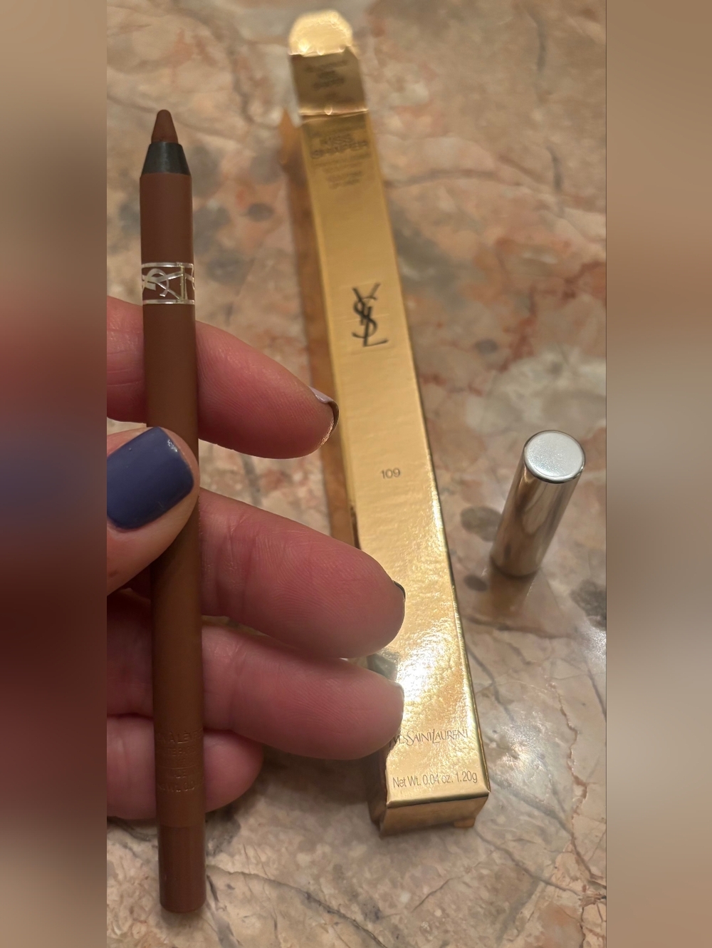 YSL LOVENUDE KISS SHAPER SCULPTING LIP LINER 109 SIENNA REBEL. BNIB - Picture 3 of 5